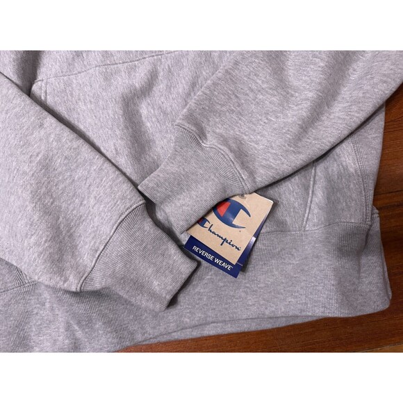Champion Reverse Weave Hoodie Oxford Gray Sweatshirt Vintage - Men's Medium NWT - Picture 4 of 6